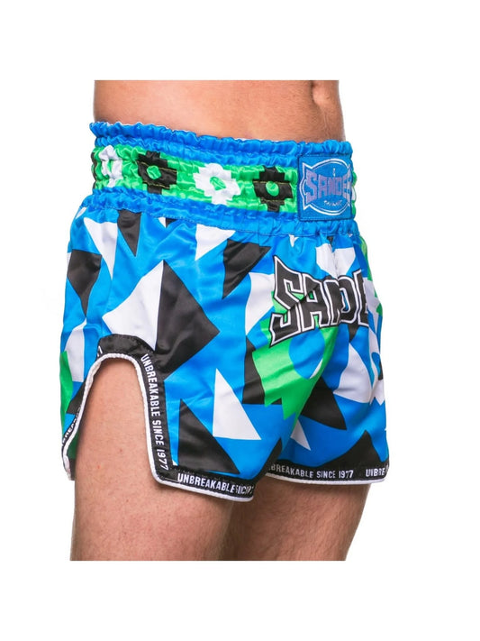 Short Inca Green & Blue