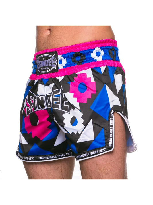 Sandee Thai Shorts Inca Pink & Blue