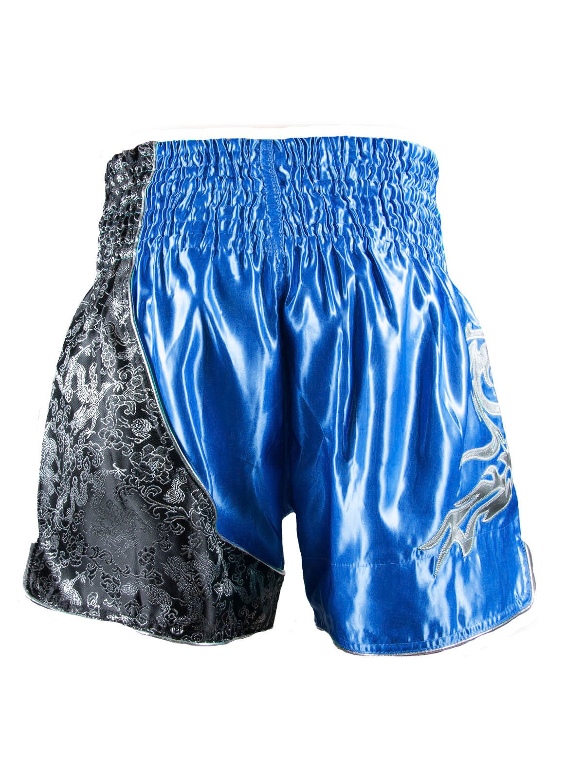 Sandee Unbreakable Royal Blue/Silver/Navy Thai Shorts