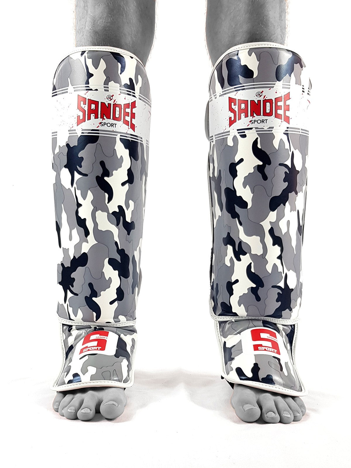 Sport Camo Grigio/Bianco - Paratibie -PU EDIZIONE LIMITATA