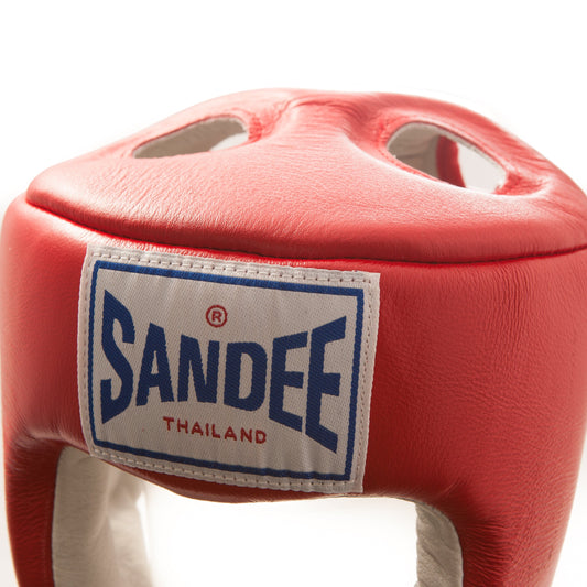 Caschetto Red - Volto Aperto - Vera Pelle