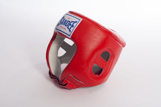 Caschetto Red - Volto Aperto - Vera Pelle