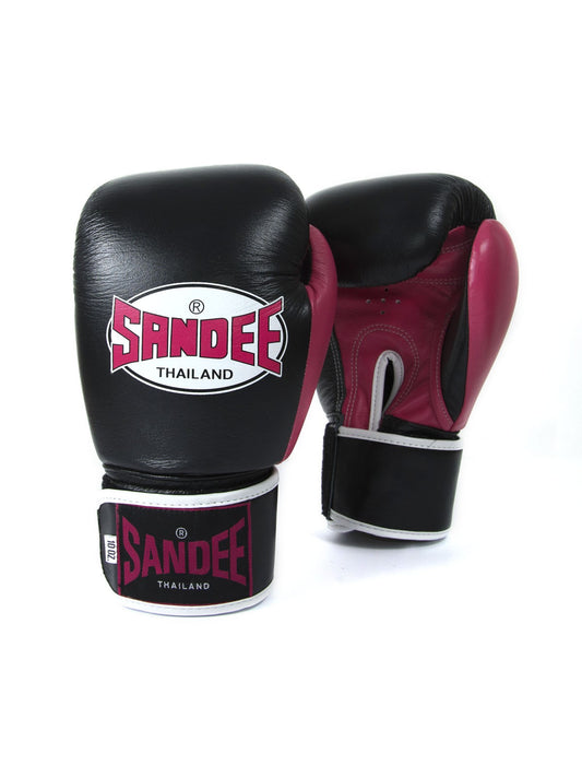 Guantoni Authentic Neon Pink- Velcro - Vera Pelle