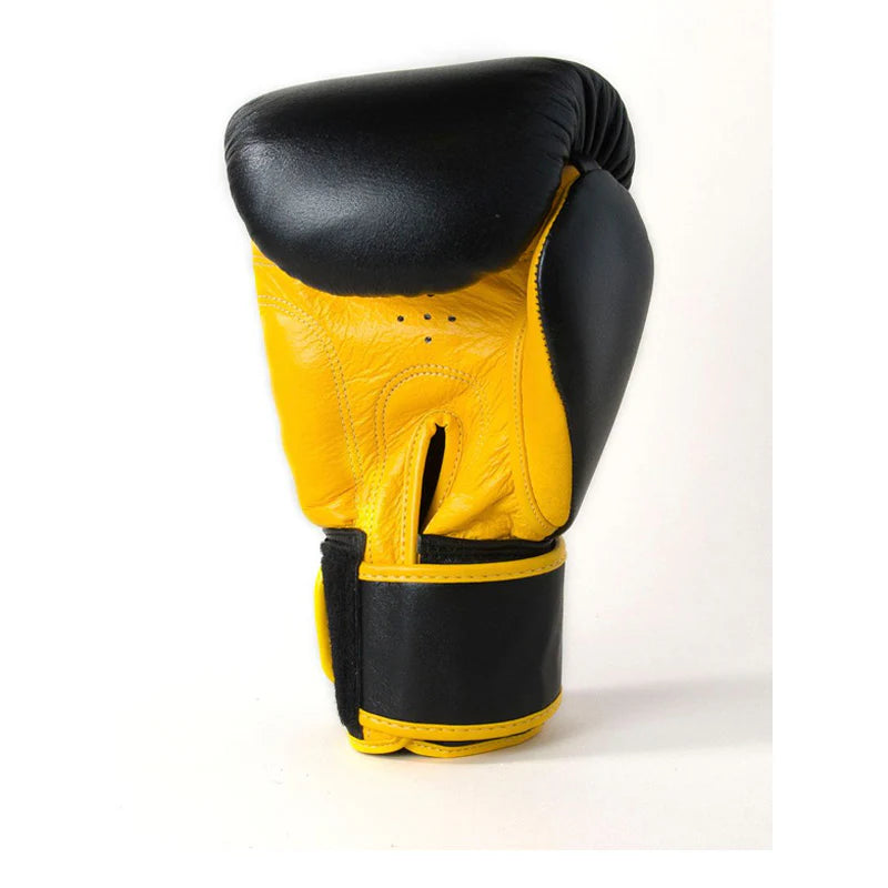 Authentic Black/Yellow - Guantoni - Vera Pelle