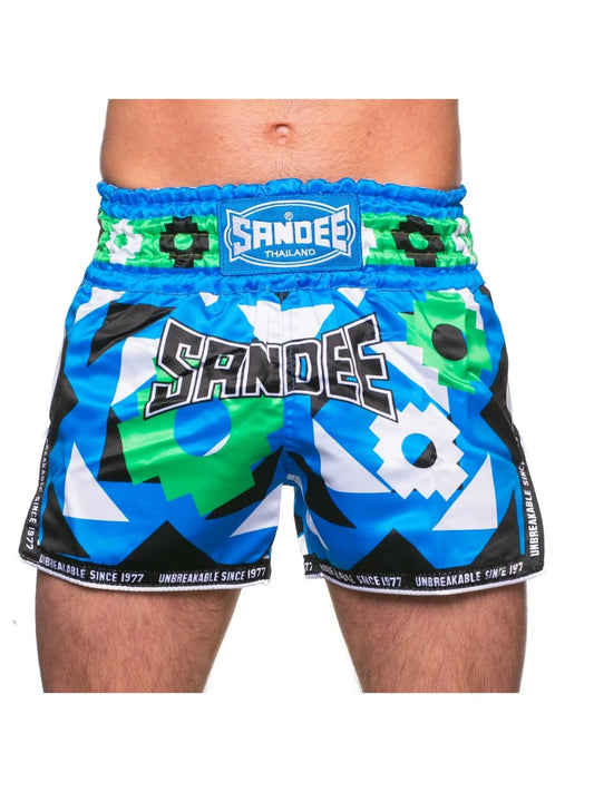 Short Inca Green & Blue